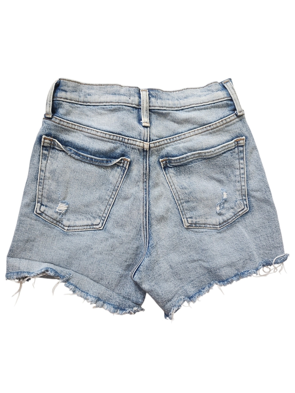 Silver Jeans 90's Baggy Denim Shorts | Light Wash Distressed Cutoffs - Picture 2 of 5